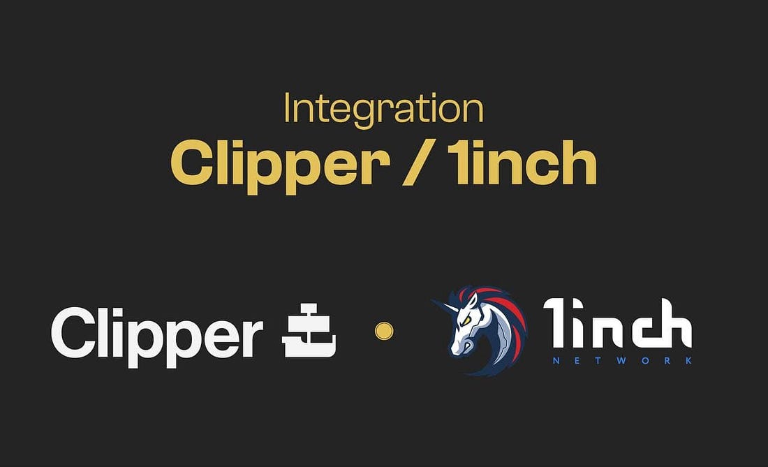Clipper integrates with 1inch