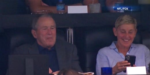 Image result for ellen degeneres george bush