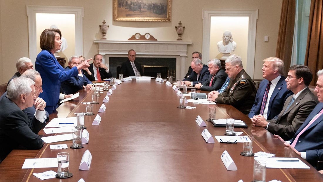 Image result for Pelosi finger Trump meeting