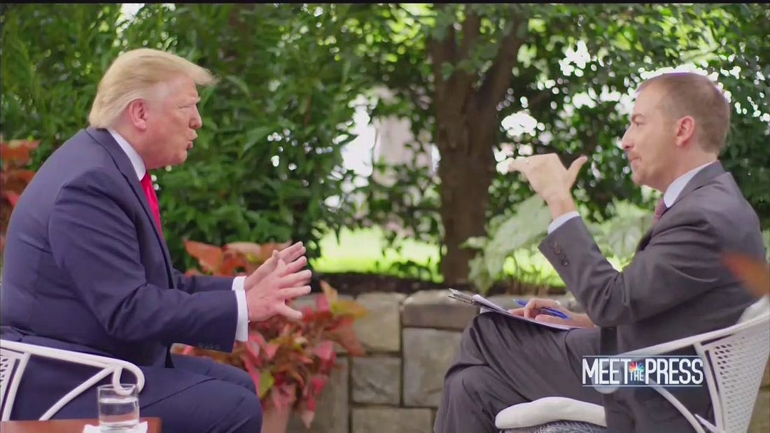 Image result for trump on meet the press today