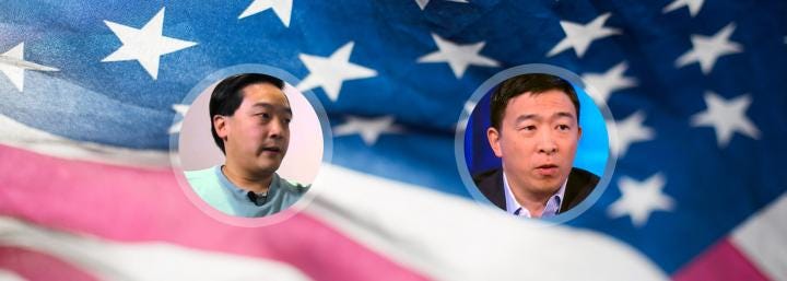 US 2020 presidential candidate Andrew Yang meets with Litecoin founder