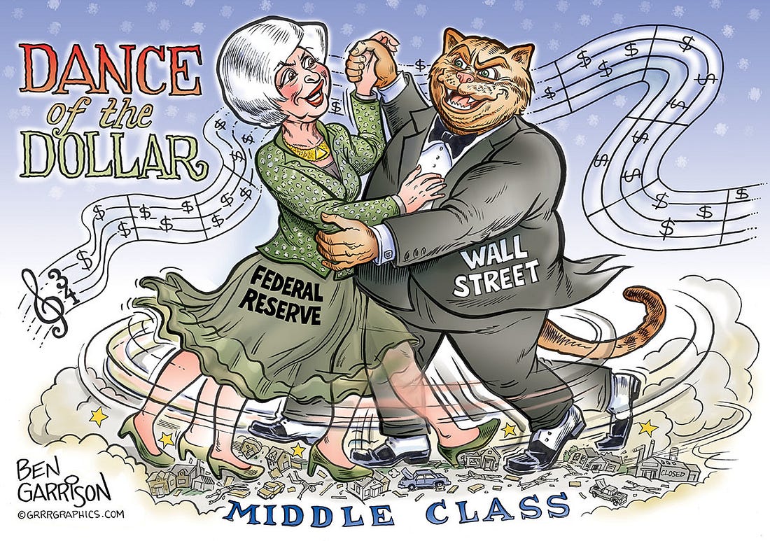 Image result for trust bankers and politicians cartoon