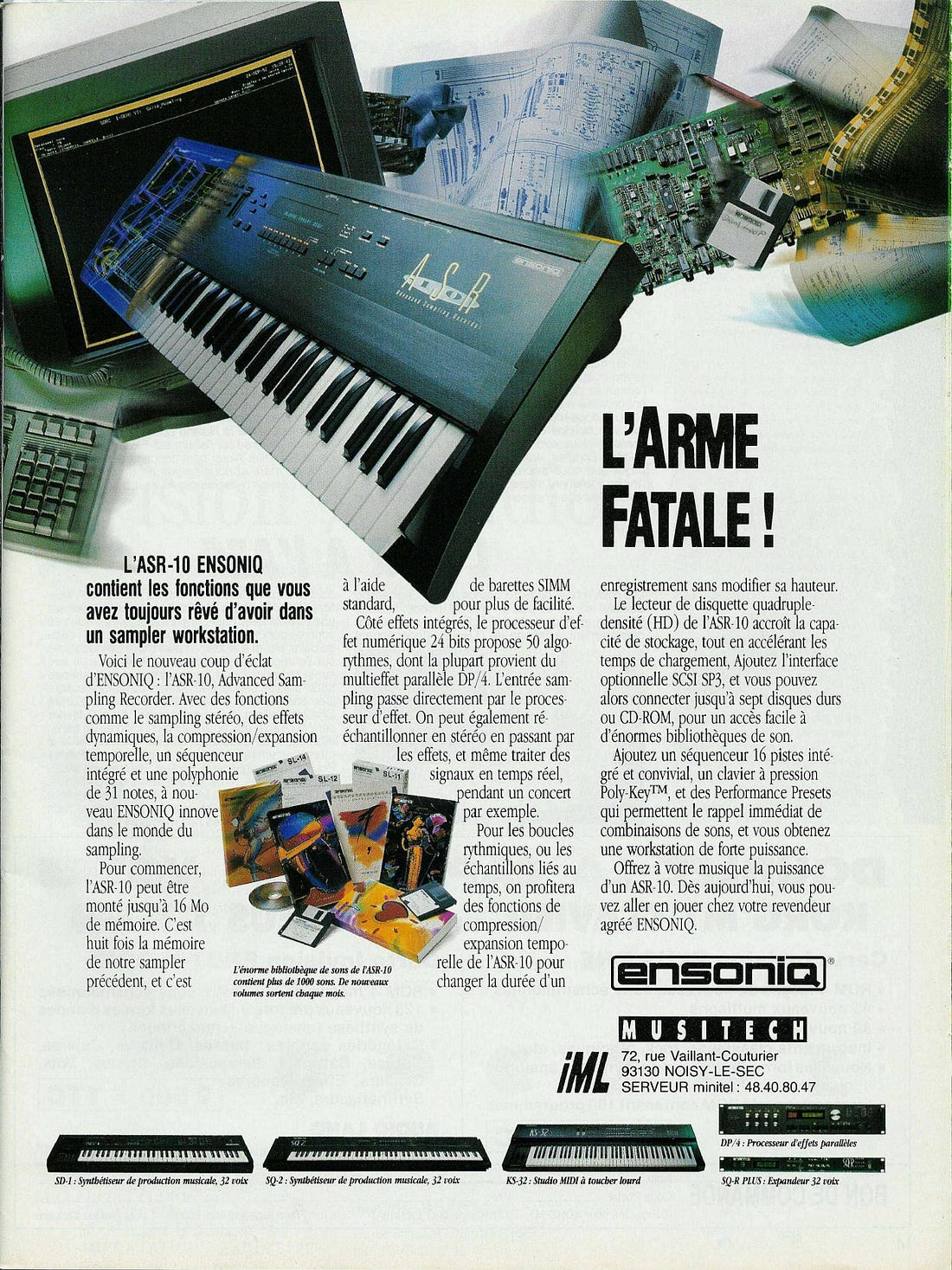 Image result for ensoniq asr 10 advertisement