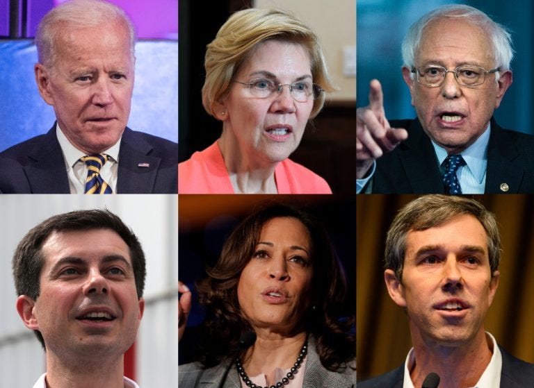 Image result for biden democratic 2020 field