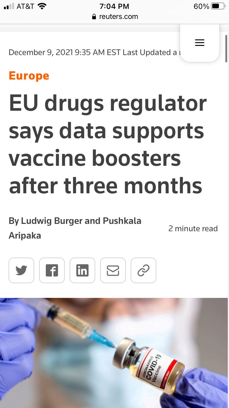 European drug regulators abruptly reverse course on boosters