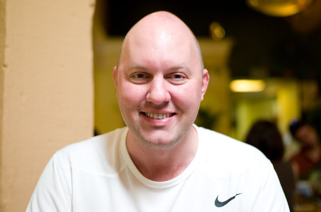 Marc Andreessen should need no introduction, but I’ll do one anyway. He helped code the first widely used graphical web browser, Mosaic, which as I 