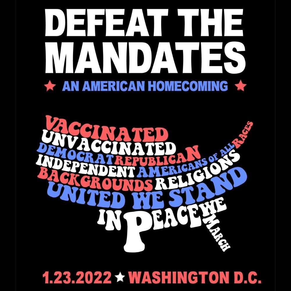 Defeat the Mandates DC March Today