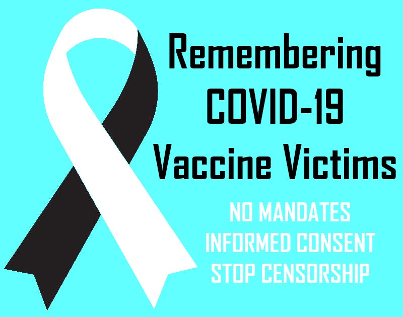 Black & White Ribbon Campaign for Covid Vaccine Victims