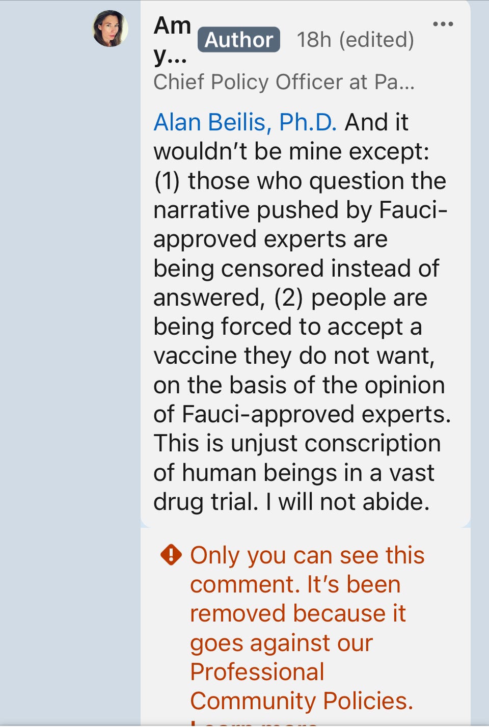 My Unprofessional Opinion