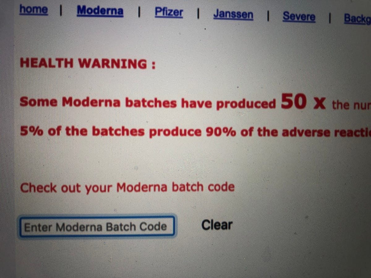 App "How Bad Is My Batch?" Allows People To Input Batch Code And See How Many Deaths, Disabilities and Illnesses Associated With That Batch "1 in 200 Lots Contain Deadly Ingredients"