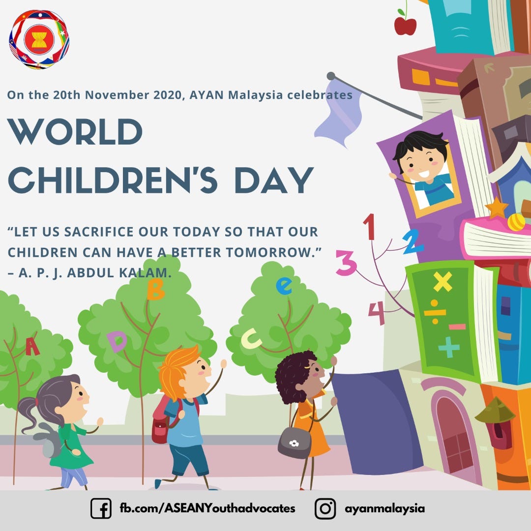 World S Children S Day 2020 Ayan Malaysia