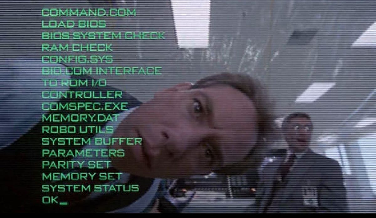 RoboCop runs DOS, Terminator runs MacOS. The evidence.