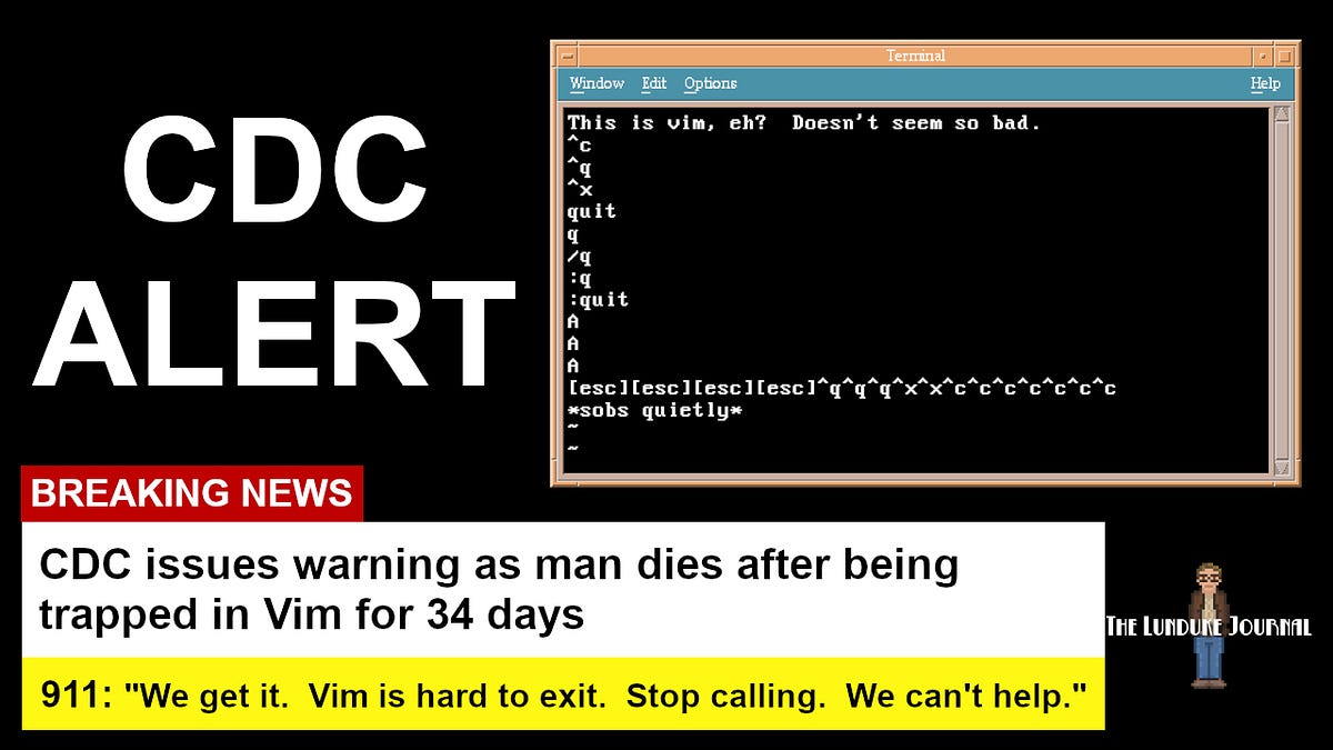 CDC issues warning as man dies after being trapped in Vim for 34 days