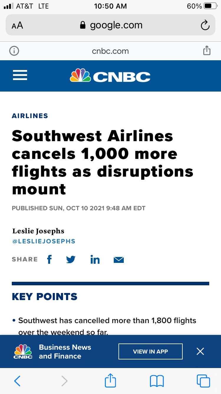 The revolt begins - at Southwest Airlines