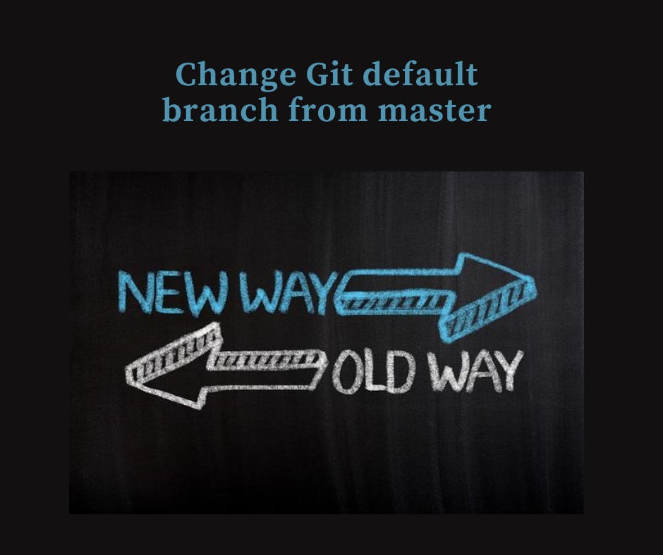 how-to-change-git-default-branch-from-master-by-srebalaji-thirumalai-git-better