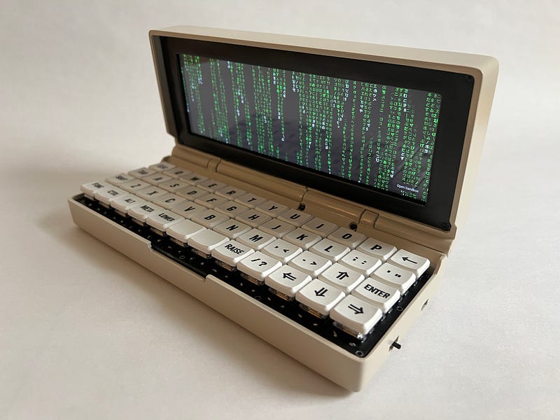 Penkesu Computer - A DIY, Linux-powered palmtop with a mechanical keyboard