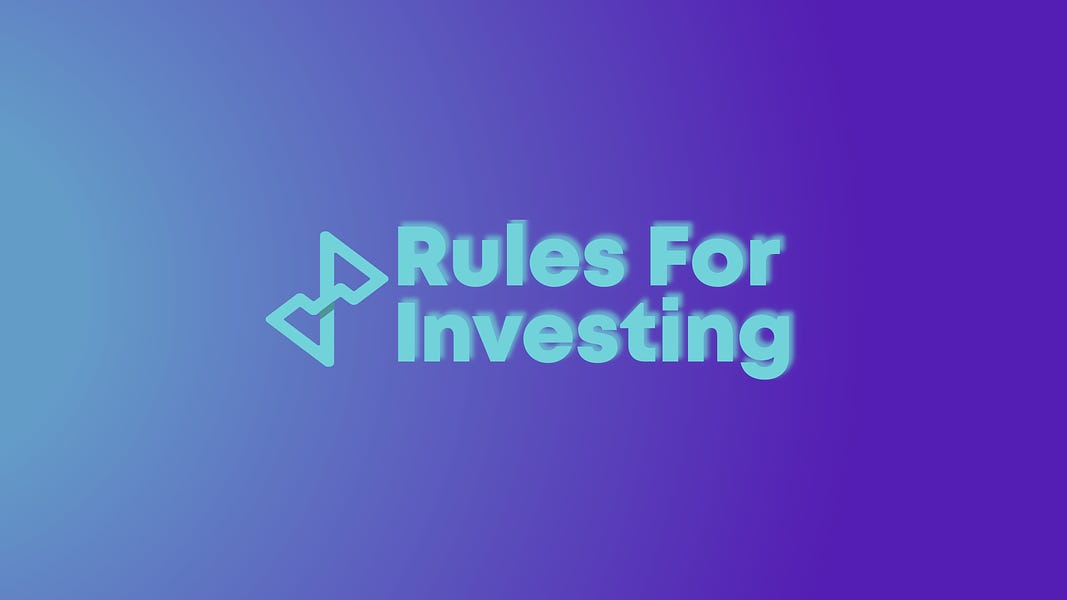 16 Rules for Investing