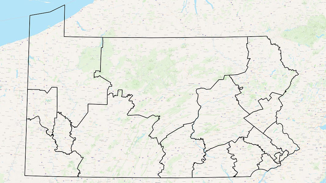 Congressional Redistricting in Pennsylvania (2023-2033)