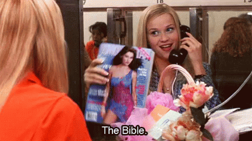 The Bible - Legally Blonde GIF - LegallyBlonde ReeseWitherspoon ElleWoods GIFs