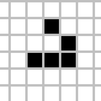 Moving glider in Conway's Game of Life, by Rodrigo Silveira Camargo Moving glider in Conway's Game of Life, by Rodrigo Silveira Camargo