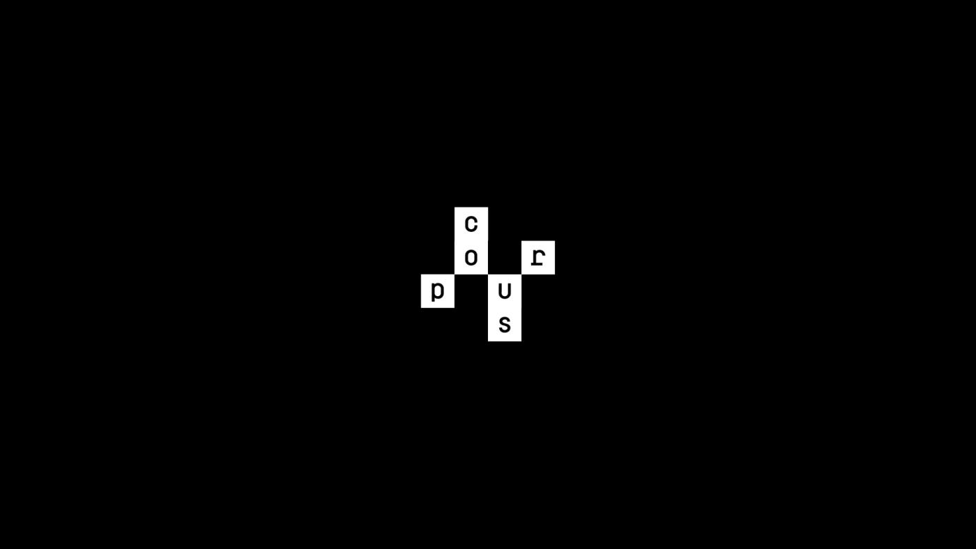 Animation of the Corpus signature, written inside in stable cell arrangements from Conway's Game of Life. Animation of the Corpus signature, written inside in stable cell arrangements from Conway's Game of Life.