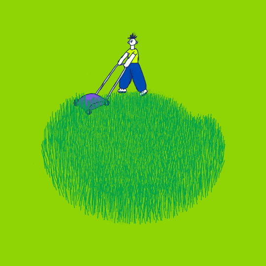Mowing the lawn Mowing the lawn