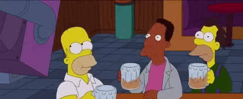 the simpsons drinking GIF the simpsons drinking GIF