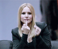 veronica mars middle finger GIF veronica mars middle finger GIF