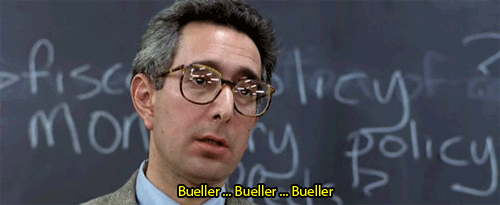 Image result for ferris bueller teacher gif