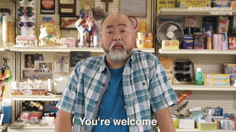 no problem thank you GIF by Kim's Convenience