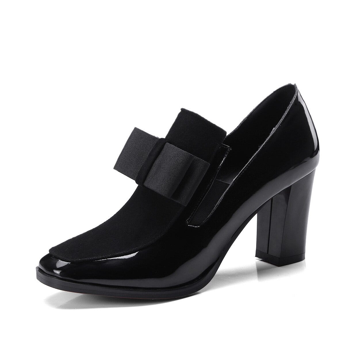 square sole heels