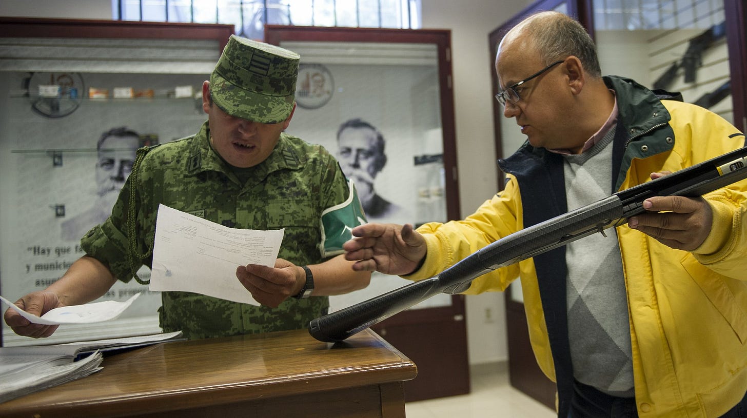 At Mexico's lone gun store, even the boss discourages sales At Mexico's lone gun store, even the boss discourages sales
