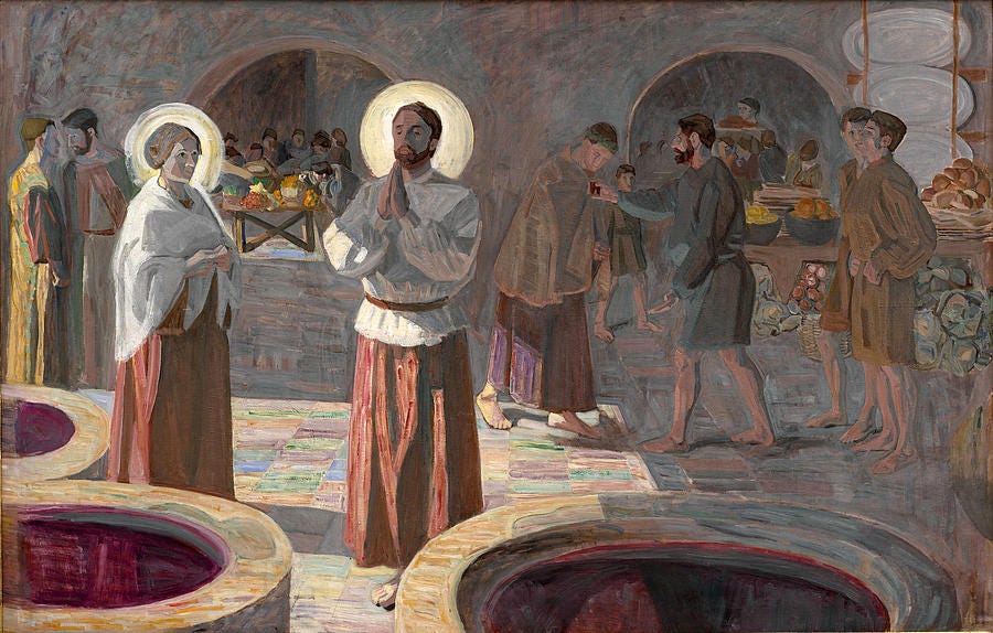 Niels Larsen Stevns Painting - The Wedding At Cana by Niels Larsen Stevns Niels Larsen Stevns Painting - The Wedding At Cana by Niels Larsen Stevns