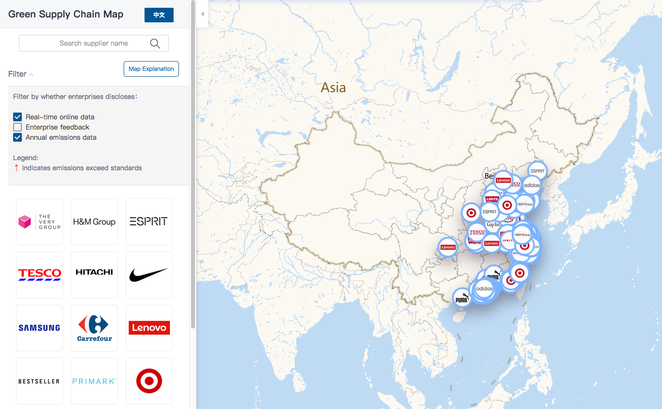 Supply Chain Due Diligence Map Example