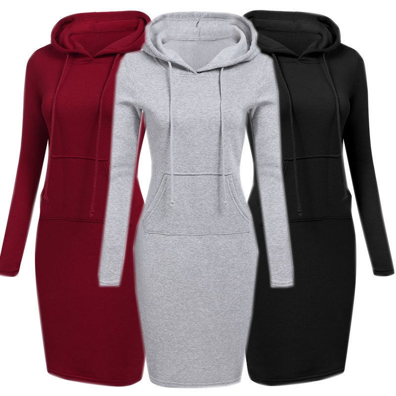 sweatshirt dresses with pockets