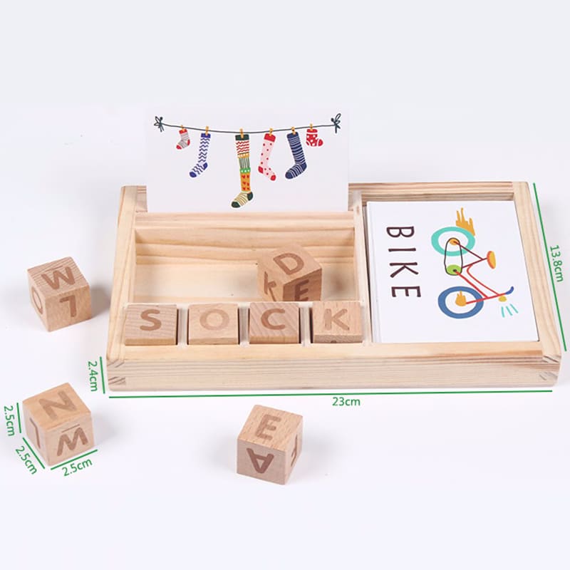 wooden spelling puzzles