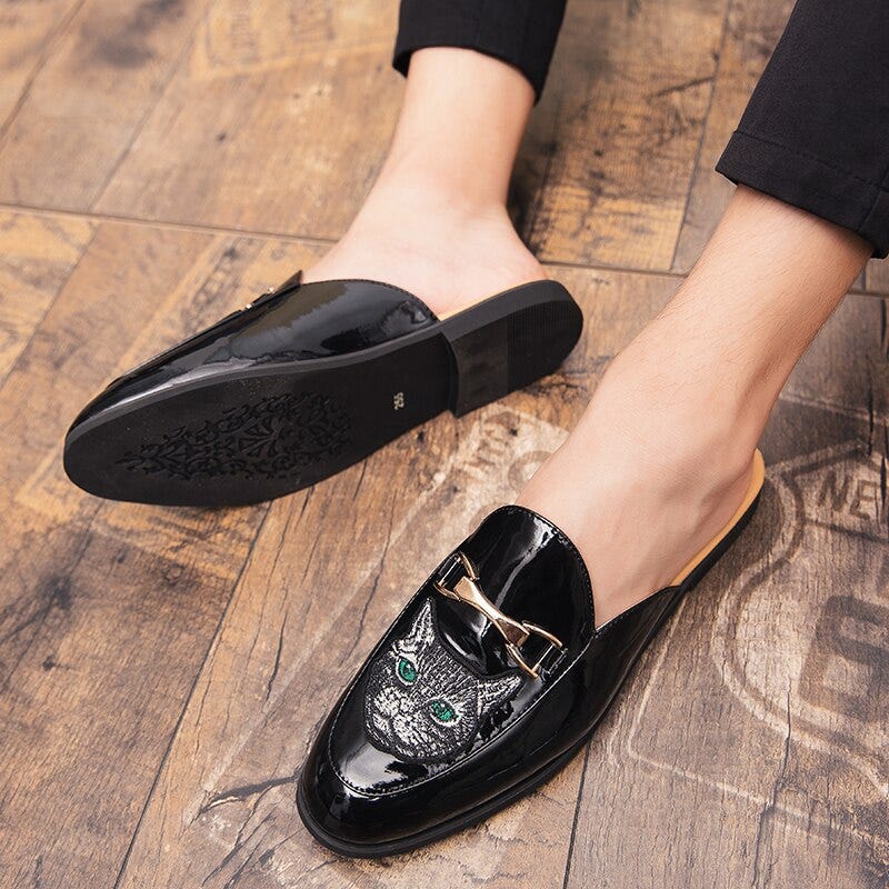 Half Slippers Loafers Men Shoes 