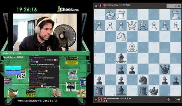 A screen shot of Mr. Nakamura’s Twitch stream.