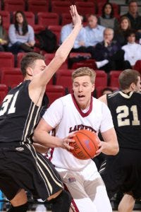 Trist looking to score - Courtesy Jeff Levy via Lafayette Athletics