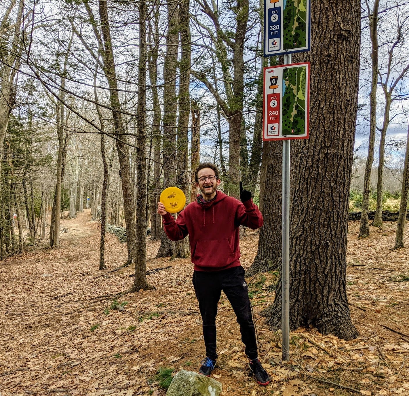 Photo of Hole 6 Blue at Maple Hill, Leicester, Massachusetts.