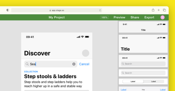Stage — The tool for creating app wireframes and designs Stage — The tool for creating app wireframes and designs