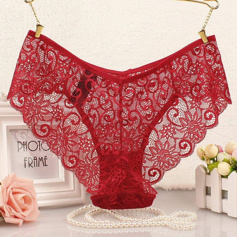 plus size red lace underwear