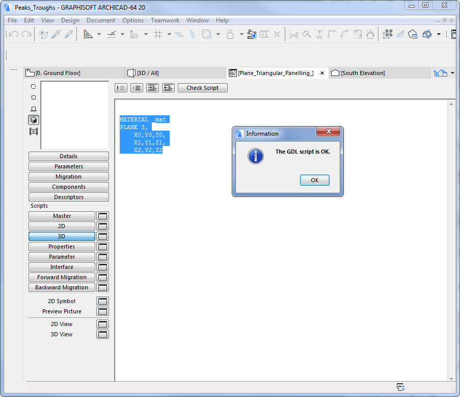 GDL 3D Scripts GDL 3D Scripts