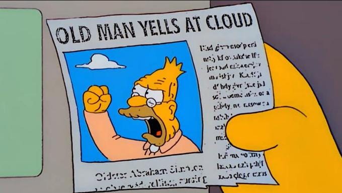 Old Man Yells at Cloud | Memepedia Wiki | Fandom Old Man Yells at Cloud | Memepedia Wiki | Fandom