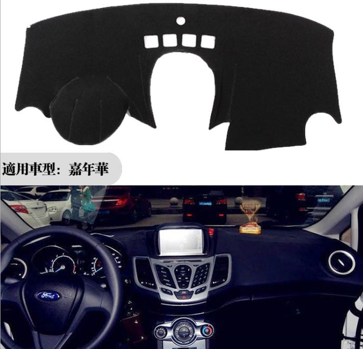 for ford fiesta 2009-2016 dashboard mat Protective pad Shade Cushion Photophobism Pad car styling accessories for ford fiesta 2009-2016 dashboard mat Protective pad Shade Cushion Photophobism Pad car styling accessories
