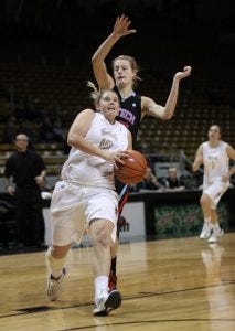 Stacey Barr drives - Courtesy University of Idaho Athletics Stacey Barr drives - Courtesy University of Idaho Athletics