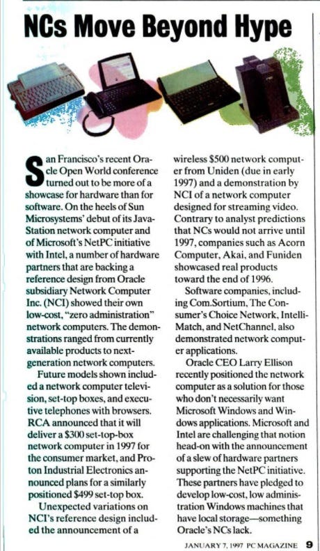 NCs move beyond the hype -- scanned article. NCs move beyond the hype -- scanned article.