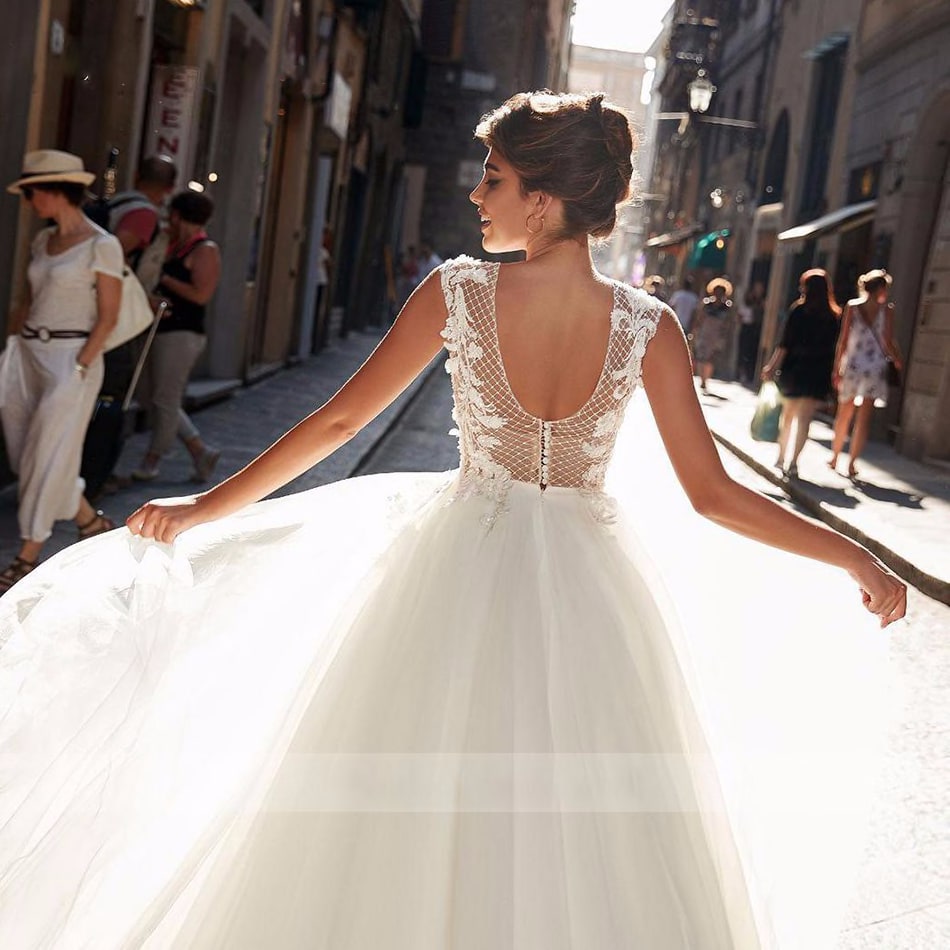 1322446061 Baziiingaaa Sleeveless Round Neck Simple Silky Organza Wedding Dress Wide Shoulder Strap Fashion Bride Support Tailor Made Weddings Events Wedding Dresses desayvi s newsletter substack