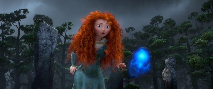 Merida meets a will-o'-the-wisp ©Disney/Pixar Merida meets a will-o'-the-wisp ©Disney/Pixar