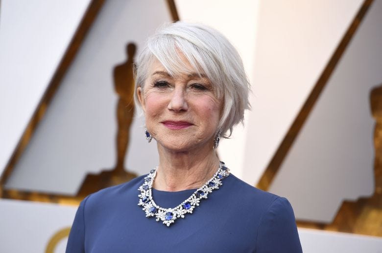 Helen Mirren arrives at the Oscars, at the Dolby Theatre in Los Angeles90th Academy Awards - Arrivals, Los Angeles, USA - 04 Mar 2018